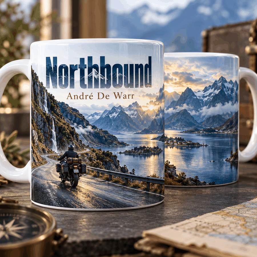 Northbound mug — The open road