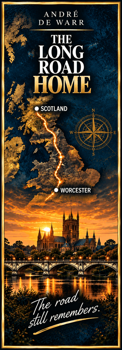 The Long Road Home bookmark design 3: The road still remembers