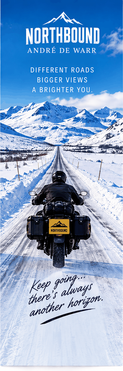 Northbound bookmark design 3: Another horizon