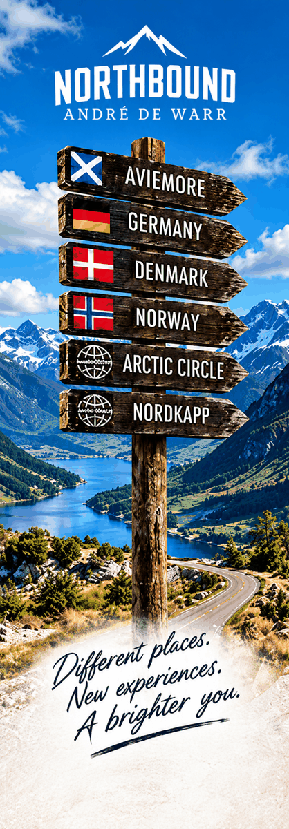 Northbound bookmark design 5: The journey north
